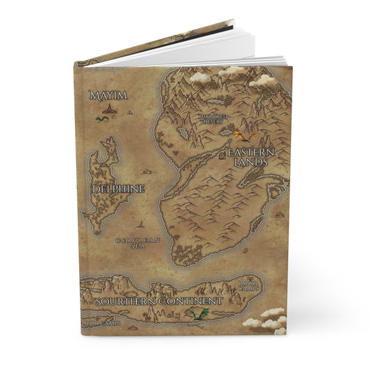 Twisted Pages Map Hardcover Journal Matte