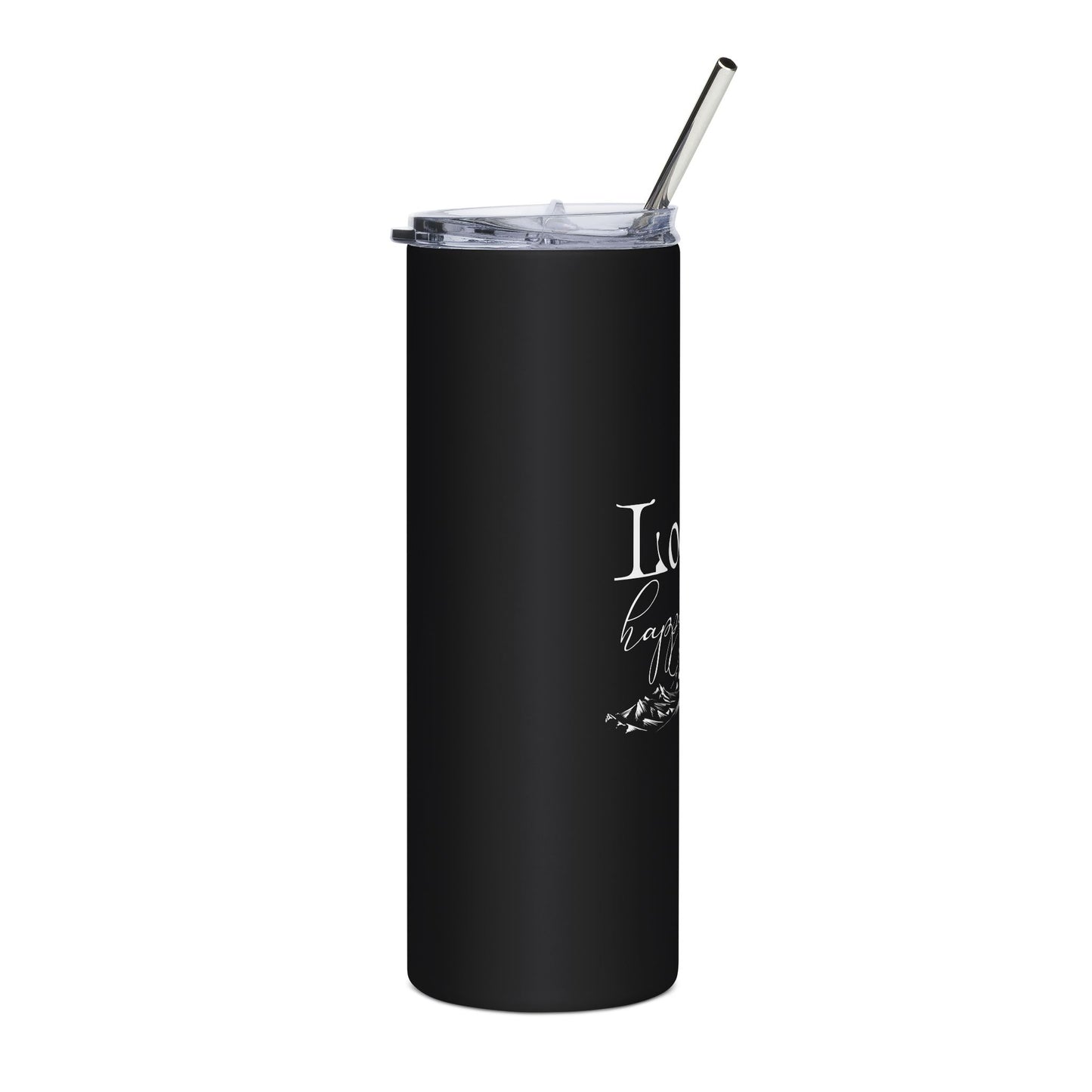 Lochlann is my Happy Place 20oz Stainless Steel Tumbler – Slim Insulated Travel Cup