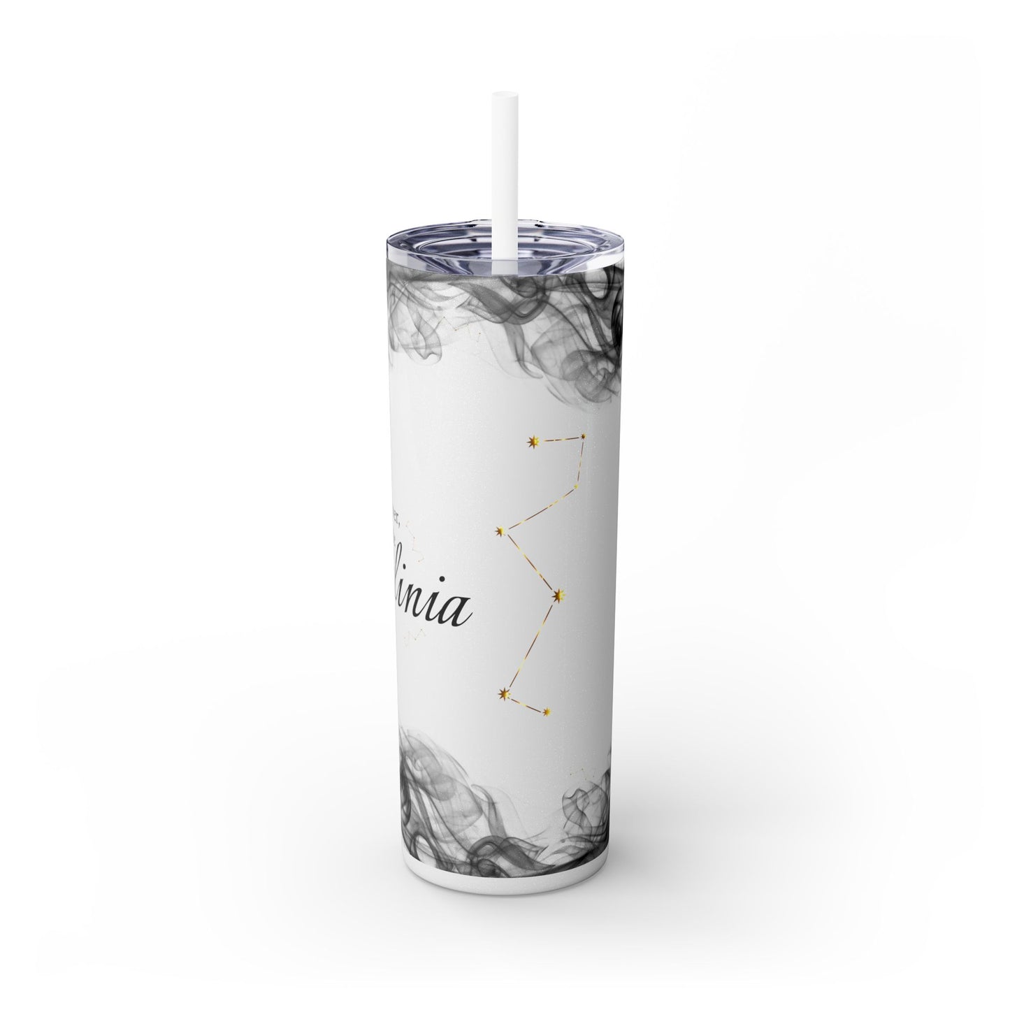 Feralinia - Skinny Tumbler with Straw, 20oz