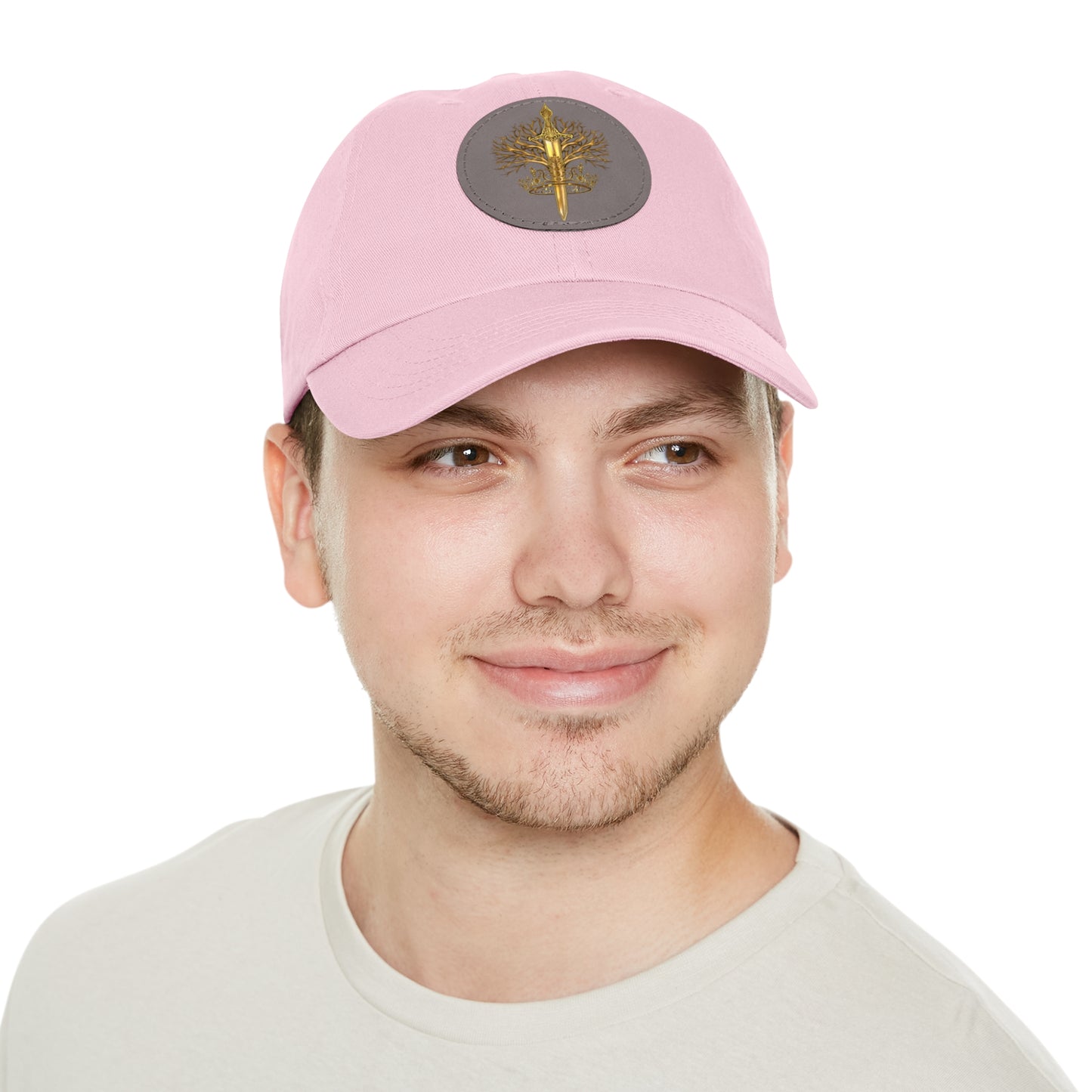 ElBin Logo Hat with Leather Patch (Round)