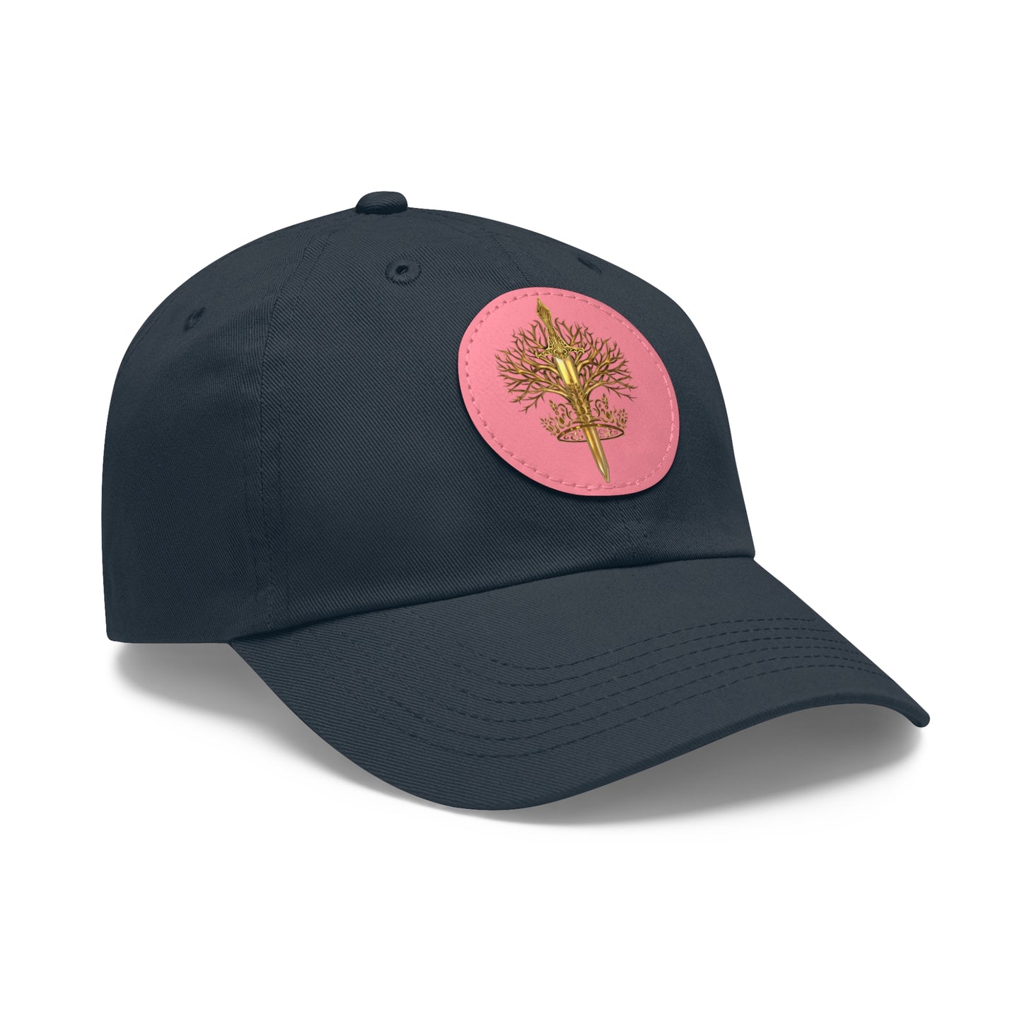 ElBin Logo Hat with Leather Patch (Round)