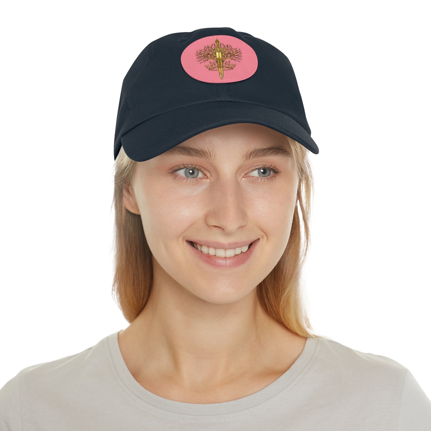 ElBin Logo Hat with Leather Patch (Round)