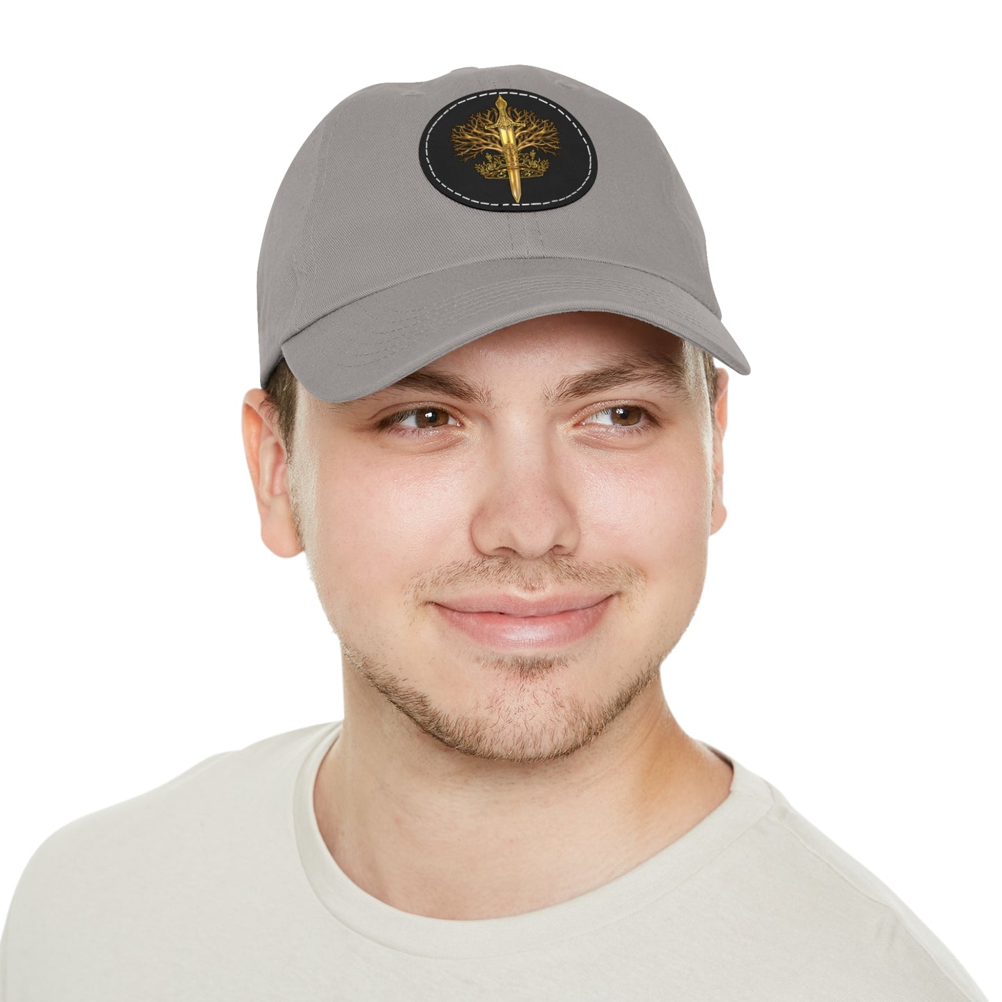 ElBin Logo Hat with Leather Patch (Round)