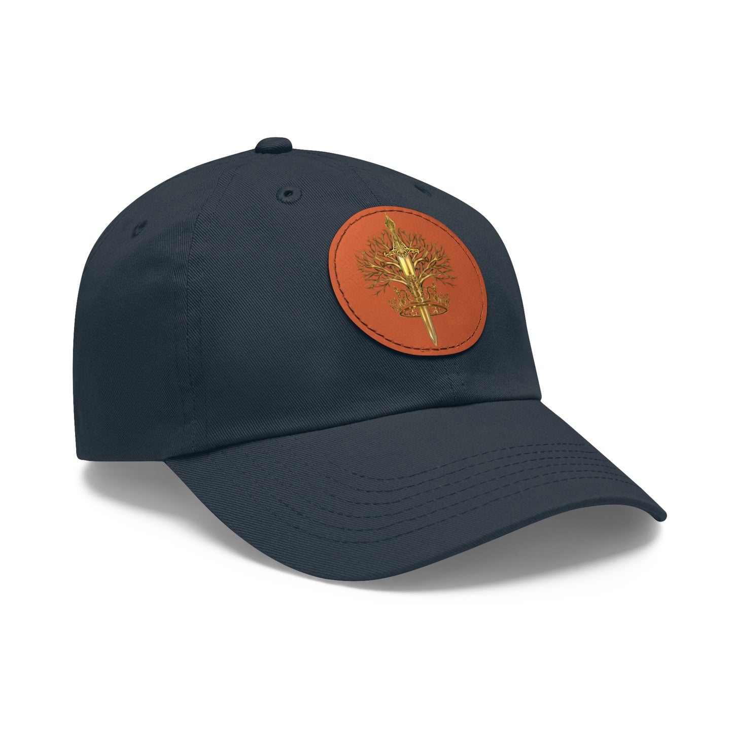 ElBin Logo Hat with Leather Patch (Round)